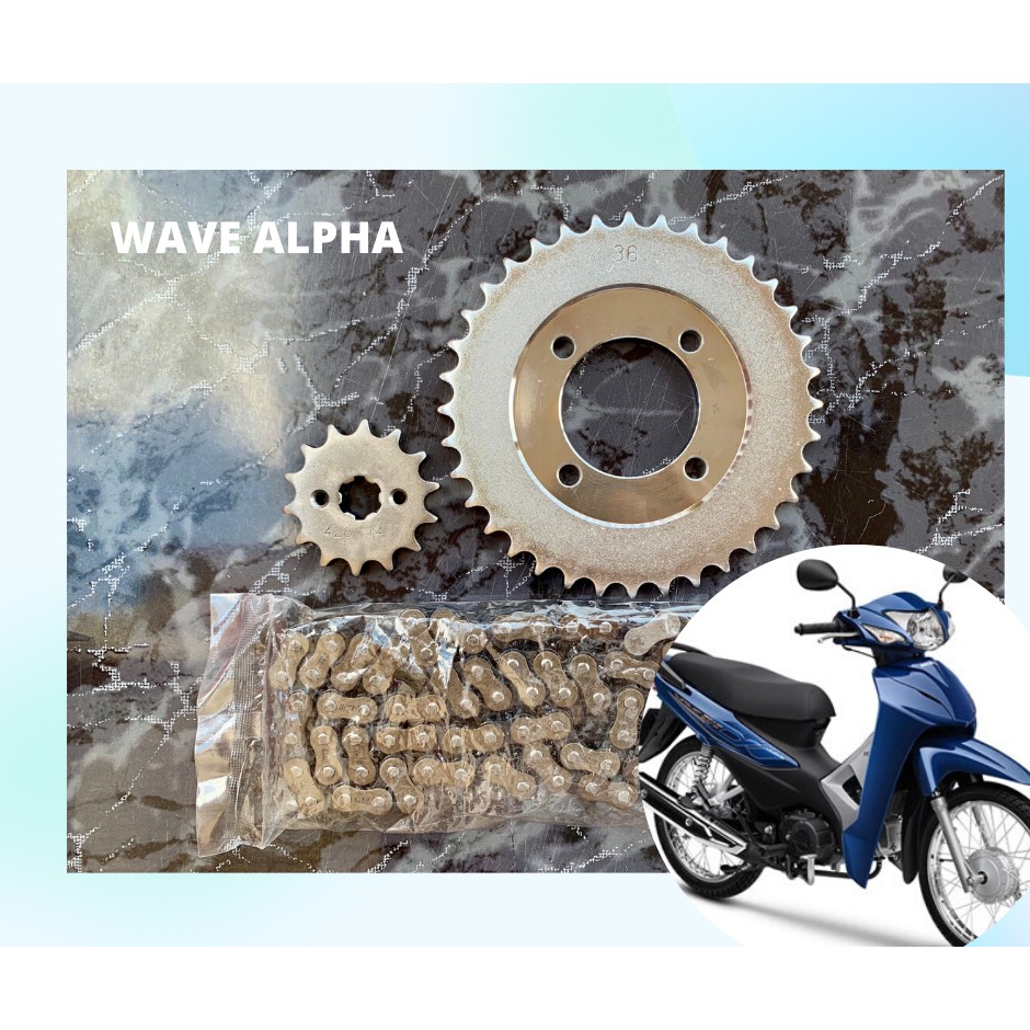 NHÔNG SÊN DĨA WAVE ALPHA TRẮNG (WAVE NHỎ)