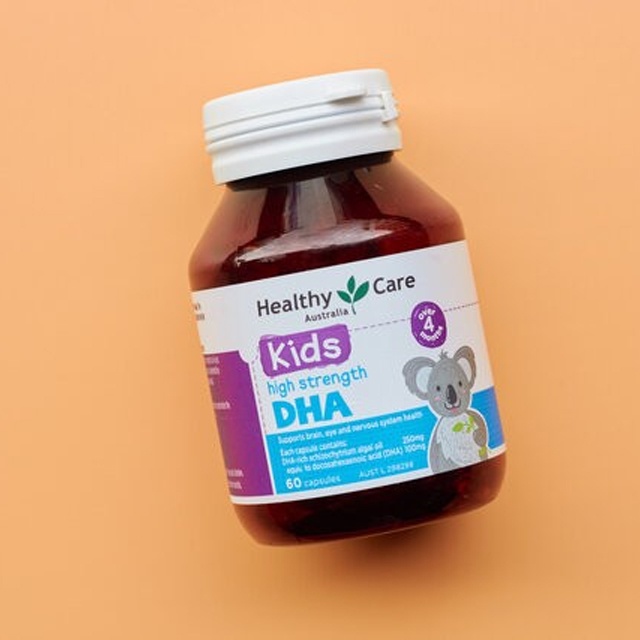 [Hàng chuẩn Úc] Viên uống bổ sung DHA cho trí não bé Healthy care kids high strength dha 60 viên của Úc