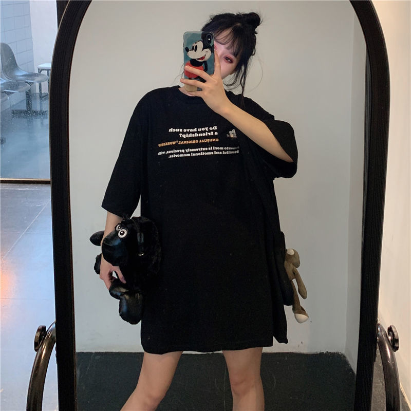 Áo thun nữ ngắn tay họa tiết mèo chuột sành điệu