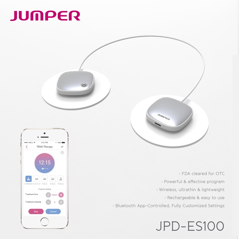 ✅ Máy Massage Xung Điện Jumper JPD - ES100 (Bluetooth) | Liệu pháp TENS (Công Nghệ Đức) -VT0966