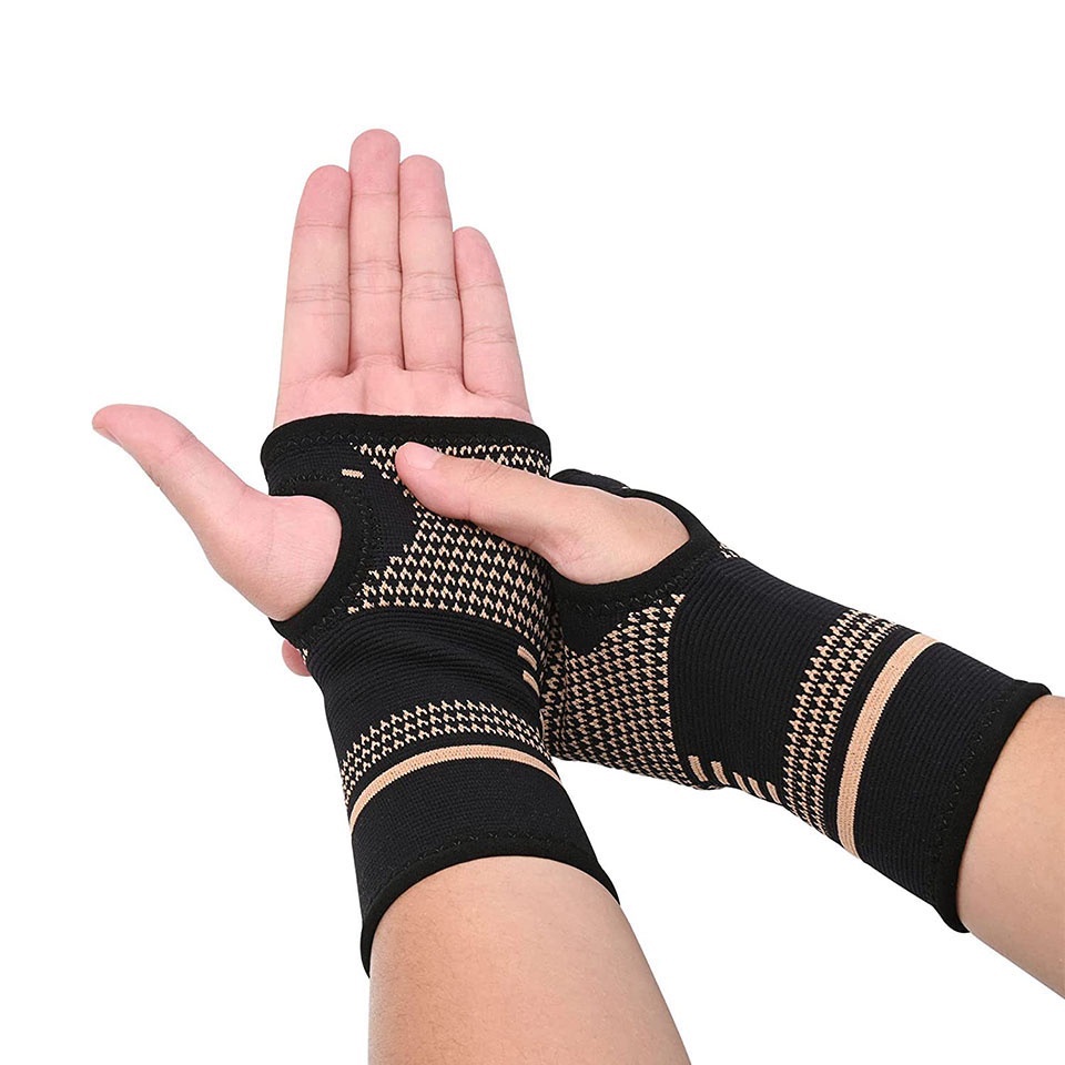 Đôi găng tay sợi đồng hỗ trợ giảm đau nhức cổ tay chuyên dụng