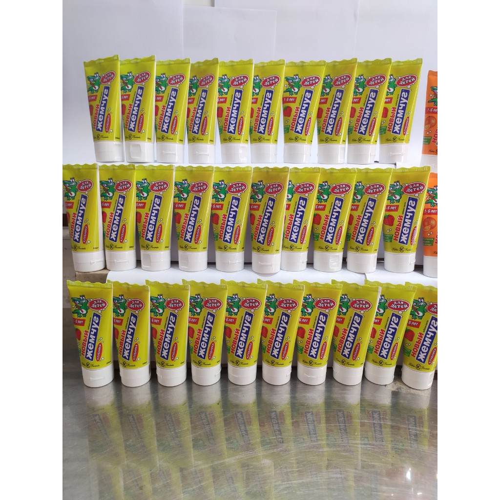 Kem Đánh Răng Nuốt Được Cho Bé Hương Trái Cây Nevcos Tooth Paste 63 ML Nga ( CHO BÉ TỪ 1 TUỔI