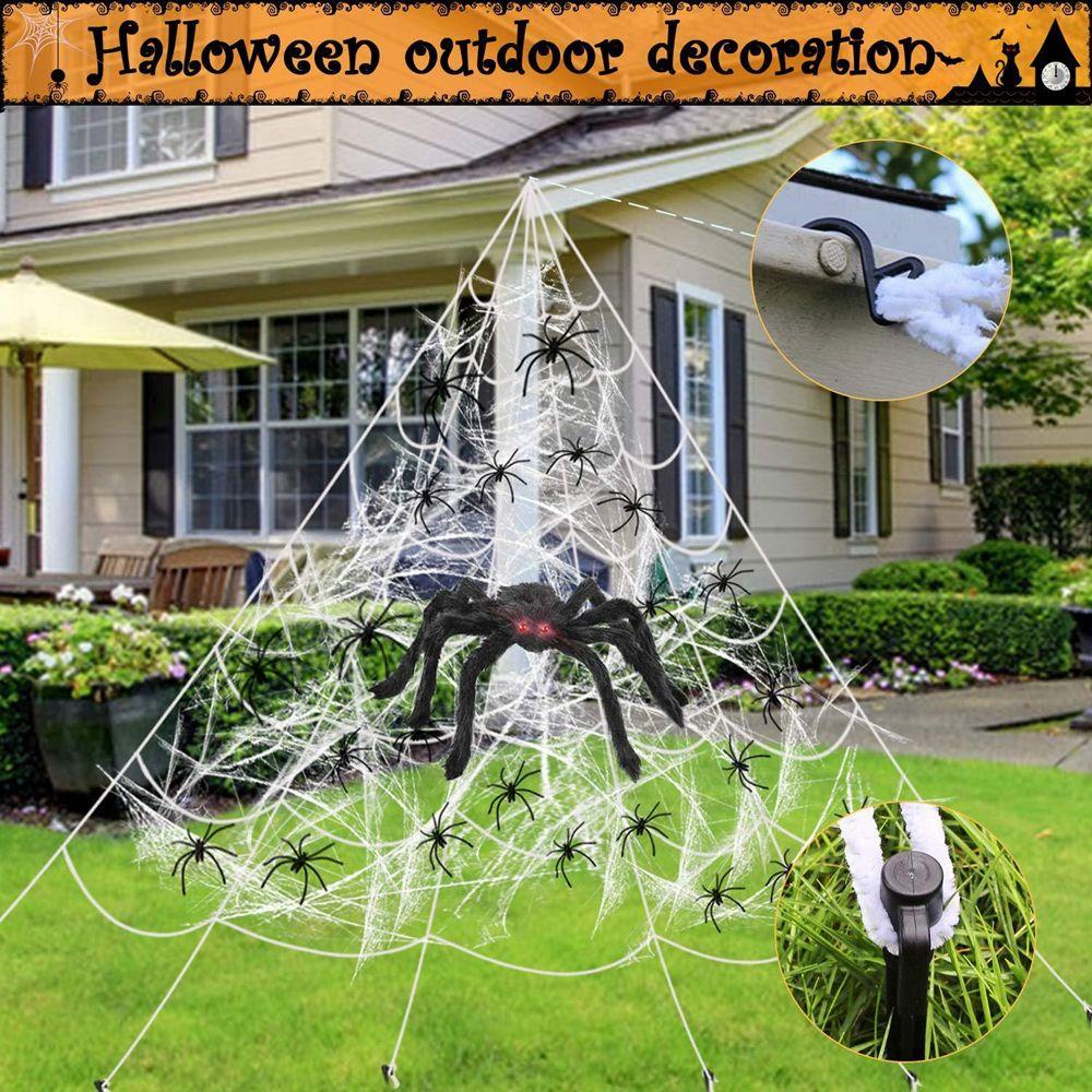 Nhện Đen Nhồi Bông Trang Trí Tiệc Halloween
