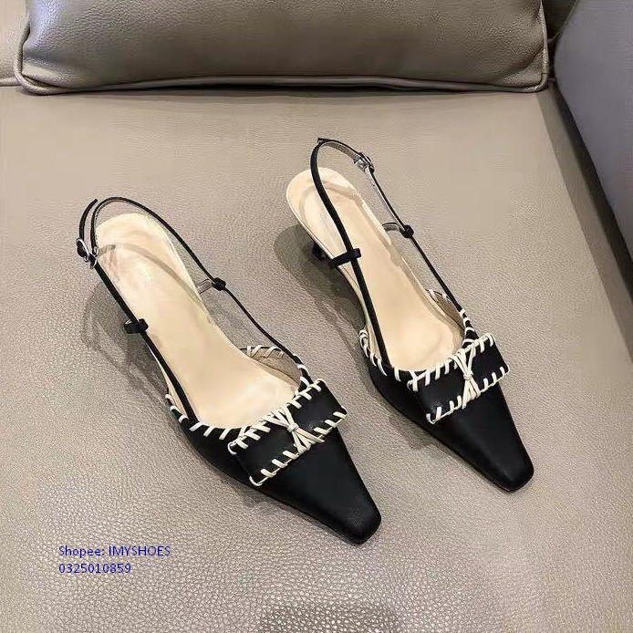 SANDAL HỞ HÓT HỌA TIẾT MŨI KHÂU ĐỘC ĐÁO MẪU IM04