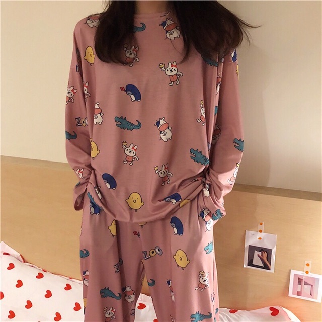 [ Giá sỉ ] Bộ quần áo ngủ đồ ngủ nữ dễ thương | BigBuy360 - bigbuy360.vn