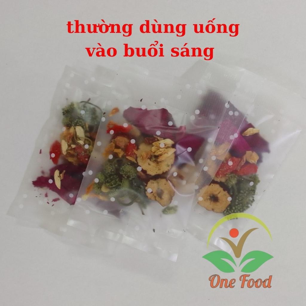 Trà Thảo Mộc Nụ Hồng Tam Thất , Detox Thanh Lọc Cơ Thể OneFood68 Bổ máu, Ngủ ngon, Giảm Cân, GIữ Dáng, Đẹp Da