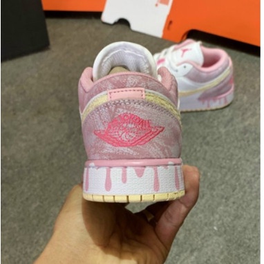 Giày Thể Thao Nữ Cổ Thấp Giày Nike Air Jordan 1 JD1 Low Hồng Vảy Sơn Full Box Bill | BigBuy360 - bigbuy360.vn
