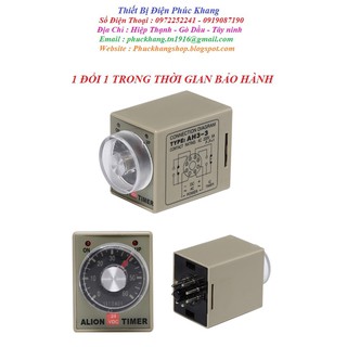 rơle thời gian AH3-3. Timer thời gian - AH3_3 1s