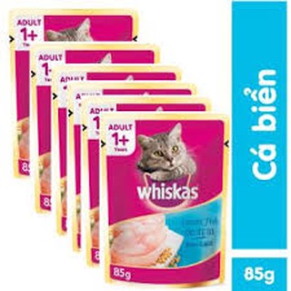 Combo 6 gói pate whiskas vị cá biển 80g