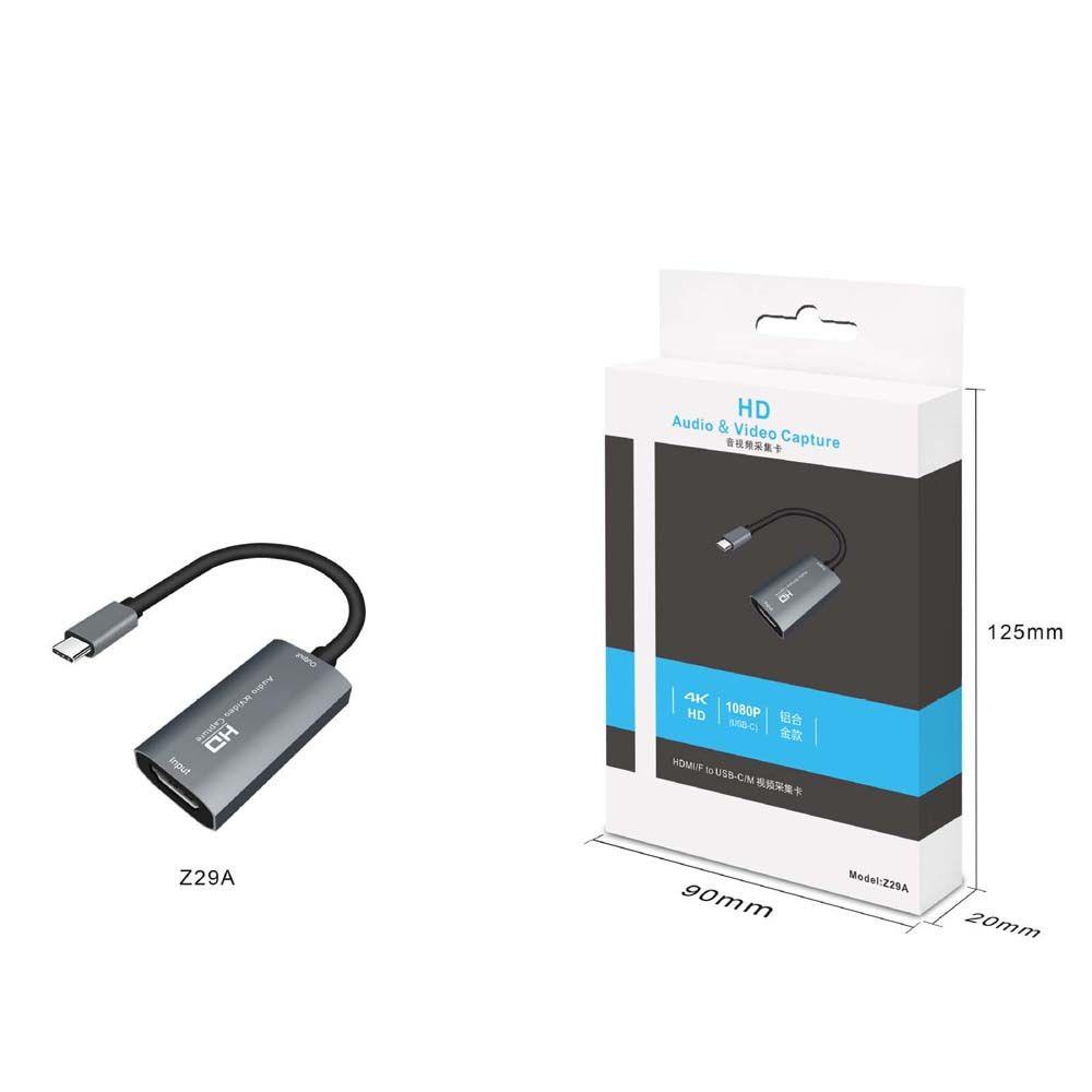 Thẻ Ghi Hình Video 1080P USB-C 4K Cho Máy Tính