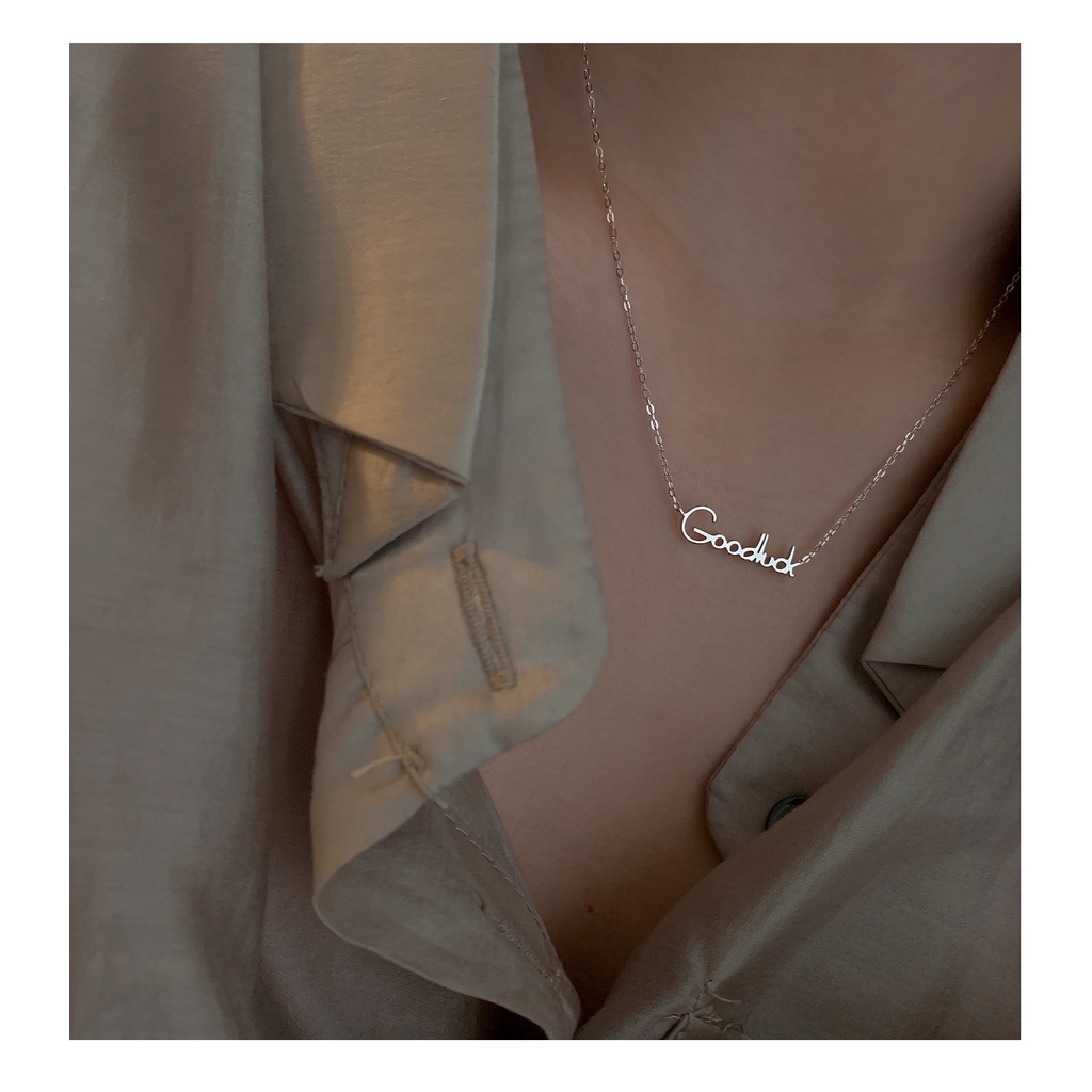 Dây chuyền vòng cổ nữ titan Goodluck X1-109 - CAM KẾT KHÔNG GỈ, KHÔNG BAY MÀU - BẢO HÀNH 12 THÁNG