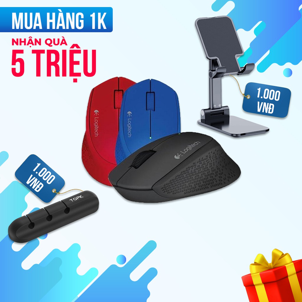 Chuột không dây Logitech M331 Silent & Rapoo M100 - Chuột máy tính BH 12T