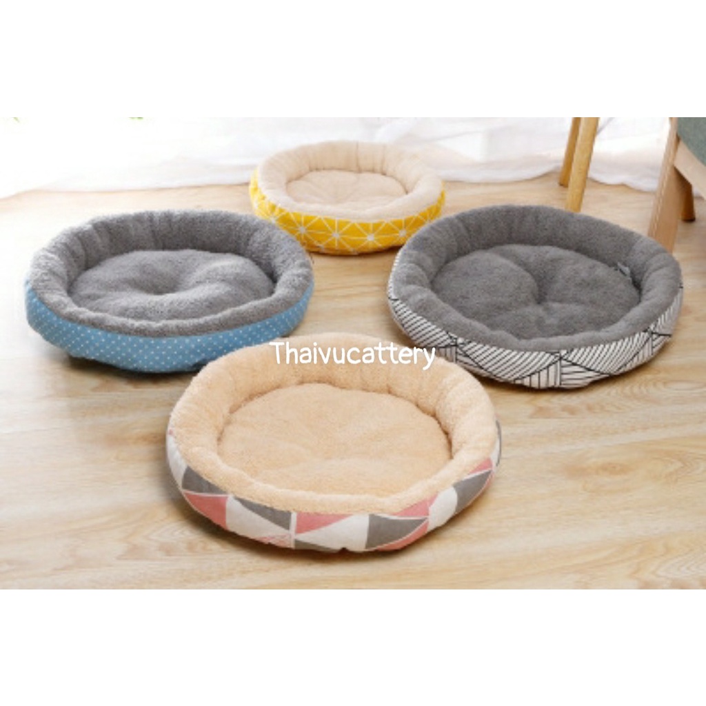 Đệm cho chó mèo lót lông có 2 mặt dùng được cả mùa hè nệm hình chữ nhật cho thú cưng siêu ấm