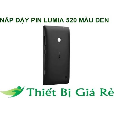 NẮP ĐẬY PIN LUMIA 520 MÀU ĐEN