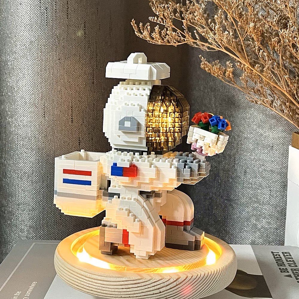 Đồ chơi xếp hình mô hình lắp ráp Phi Hành Gia Cầu Hôn 1088 chi tiết Nanoblocks