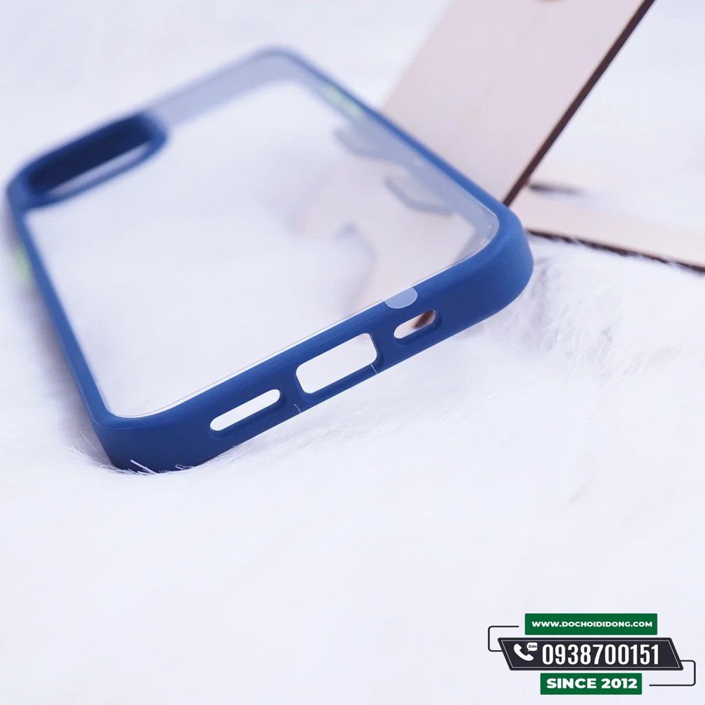Ốp Lưng IPhone 12 Pro Max Mini Rock Viền Trong Lưng Trong Viền Màu Lưng Nhám Chống Sốc Tổng Hợp