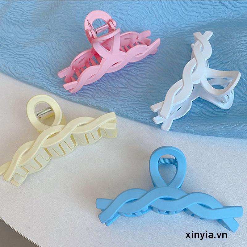 Kẹp tóc kiểu xoắn phong cách vintage hàn quốc nhiều màu