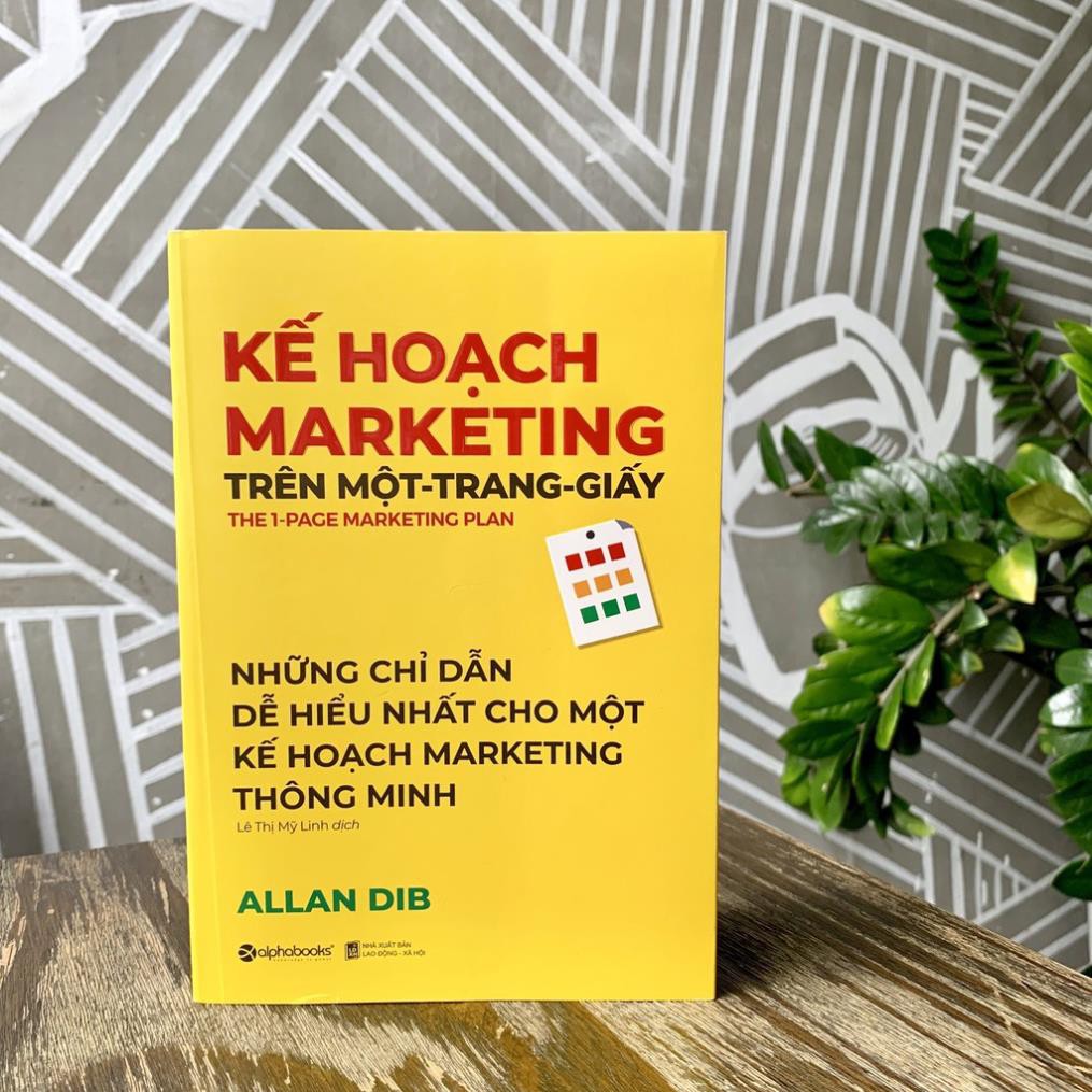 Sách - Kế Hoạch Marketing Trên Một - Trang - Giấy 159k (Tái Bản 2021) AlphaBooks