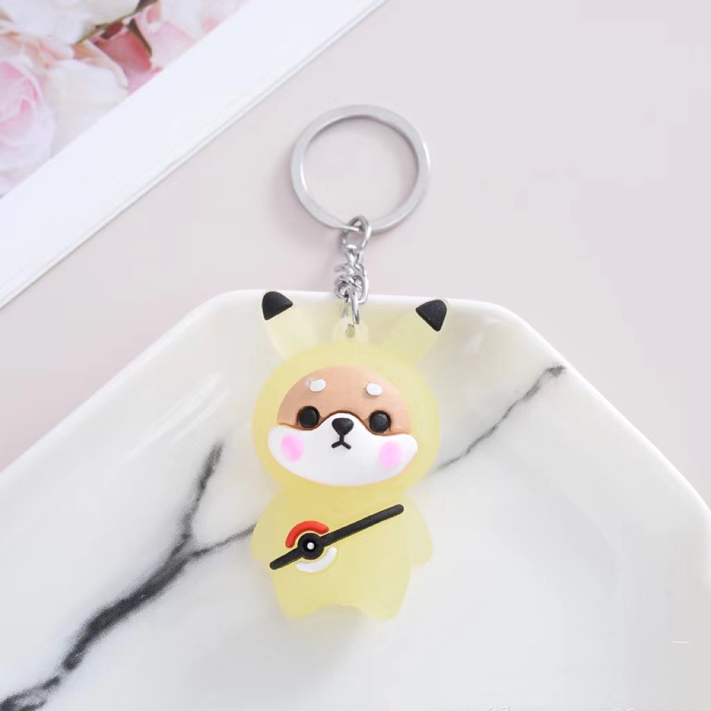 Móc khóa thỏ đeo túi đáng yêu