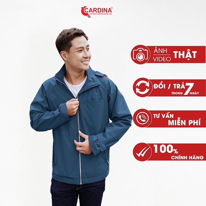 Áo Jacket Nam 𝐂𝐀𝐑𝐃𝐈𝐍𝐀 2 Lớp Cao Cấp, Chống Nước, Chống Nhăn JM