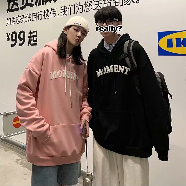 [ Mã 12FASHIONSALE1 giảm 10K đơn 50K ] Áo hoodie dáng rộng in chữ tiếng anh 3 màu lựa chọn size m-5xl | BigBuy360 - bigbuy360.vn
