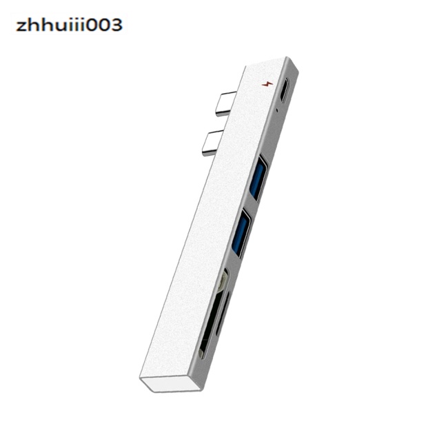 Bộ Chuyển Đổi Hub Usb Hub Với Đầu Đọc Thẻ Sd/tf Bằng Hợp Kim Nhôm Đa Năng Cho Macbook Pro Laptop