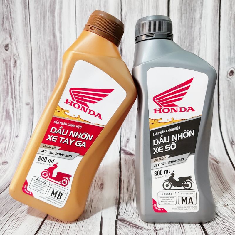 Dầu nhớt - dầu nhờn xe Honda tay ga, xe số hàng Chính hãng HONDA tem 2 lớp 800ml