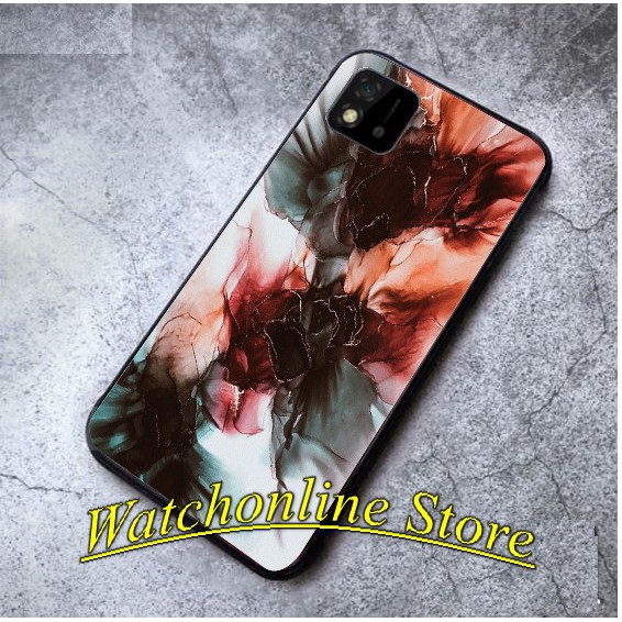 Ốp lưng phủ bóng Realme Q3 Realme Q3 pro Realme GT Realme GT NEO Realme C12 C15 Realme C17 Realme 7i họa tiết Vân đá P2