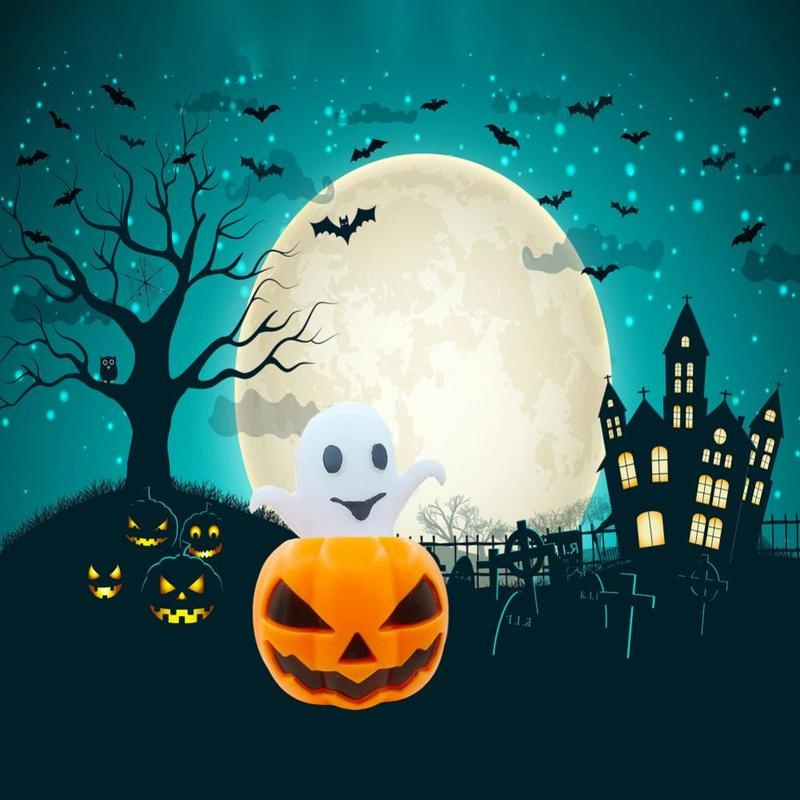 Bóng Nhảy Đồ Chơi Giảm Căng Thẳng Hình Bí Ngô Halloween