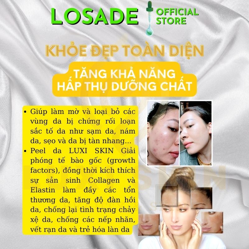 Peel Da Vi Tảo Tái Tạo Da Làm Mờ Vết Thâm Nếp Nhăn, Sẹo Lột Da Để TẩyTế Bào Chết. Thích Hợp Cho Mặt, Nách, Mông Và Lưng