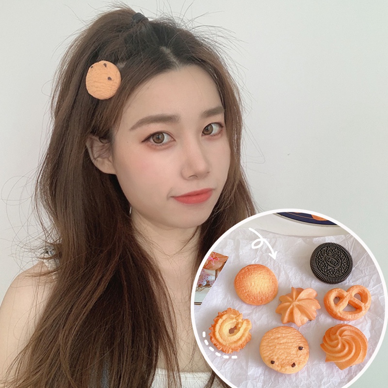 Kẹp Tóc Móng Vuốt Hình Bánh Quy Sáng Tạo Phong Cách Hàn Quốc