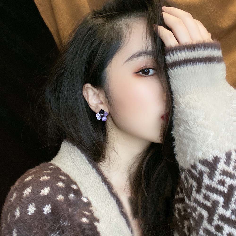 Khuyên Tai Nữ Trang Tạo Hình Độc Đáo Chất Liệu Resin 925