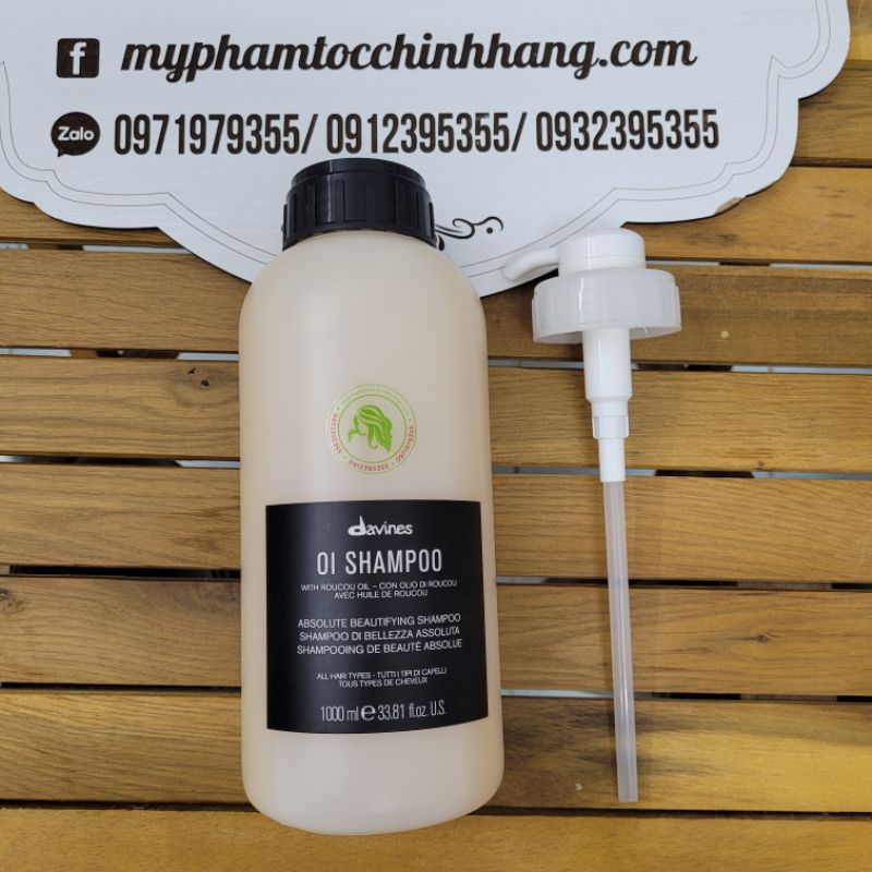 DẦU GỘI XẢ DAVINES OI ABSOLUTE SUÔN MƯỢT 1000ML