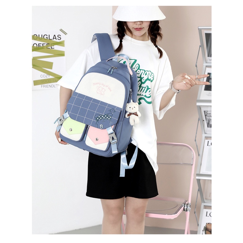 Balo Đi Học Chống Thấm Nước Dễ Thương Cho Bé Gái