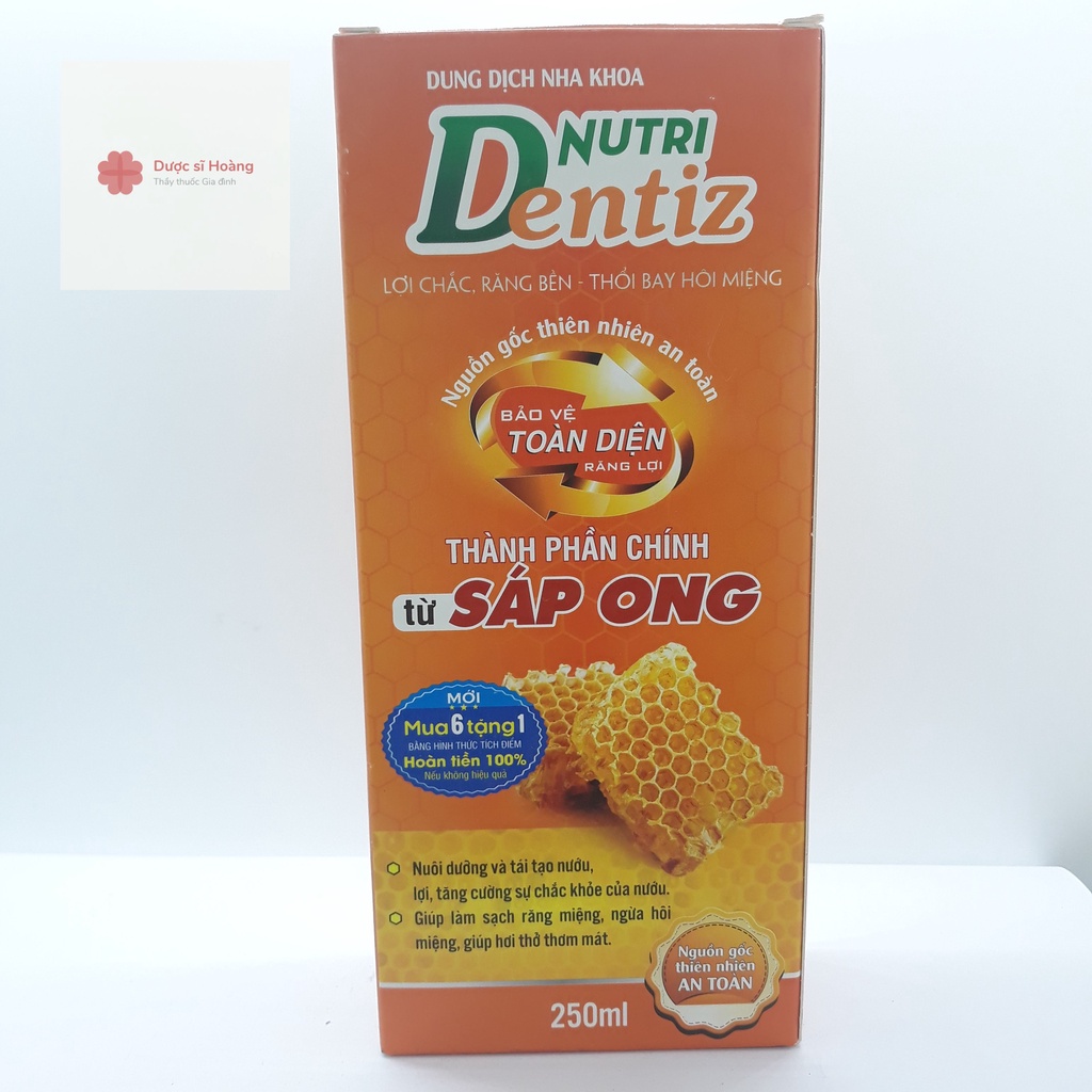 Nước Súc Miệng Nutridentiz Giúp Răng Chắc Khỏe,Hết Viêm Lợi,Chảy Máu Chân Răng