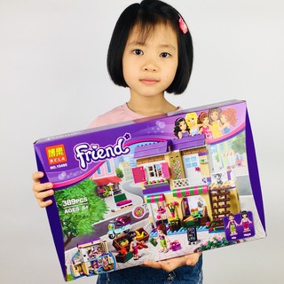 Bộ Lego Lắp Ghép Bela Friends No10495. Gồm 389 Chi Tiết. Lego Lắp Ráp Cửa Hàng Buôn Bán Cho Bé Gái Chơi Đồ Hàng