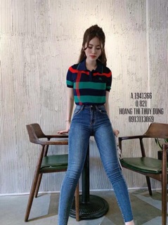 Áo len kẻ QC