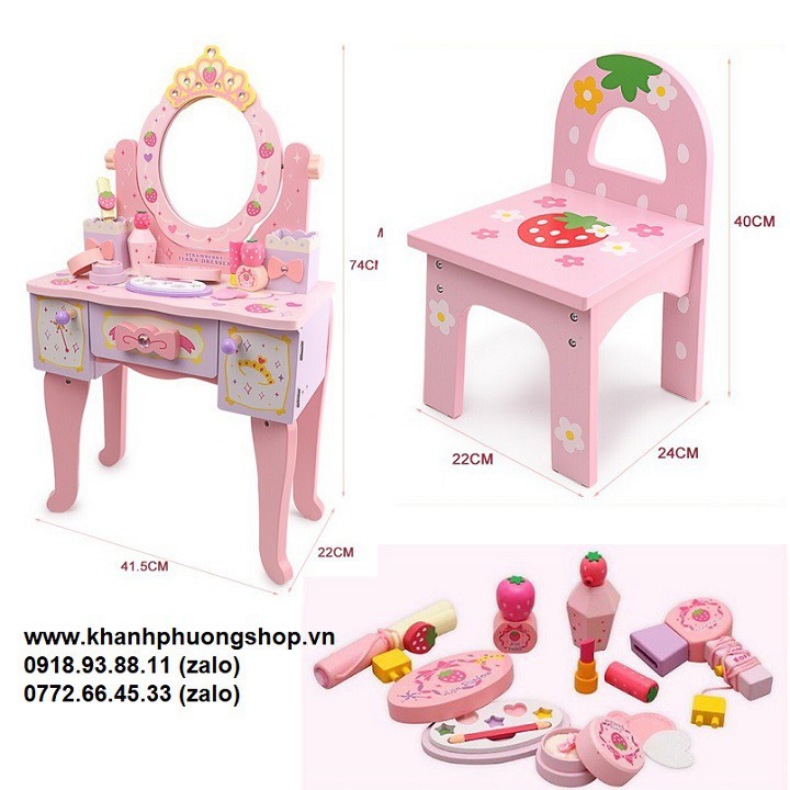 Bộ bàn trang điểm cho bé gái - bàn trang điểm cho bé gái