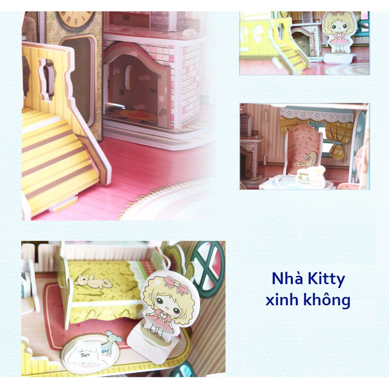 Mô hình giấy 3D CubicFun - Sweet Villa - P615h