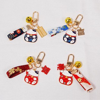 Móc Khóa Hình Mèo May Mắn Đáng Yêu