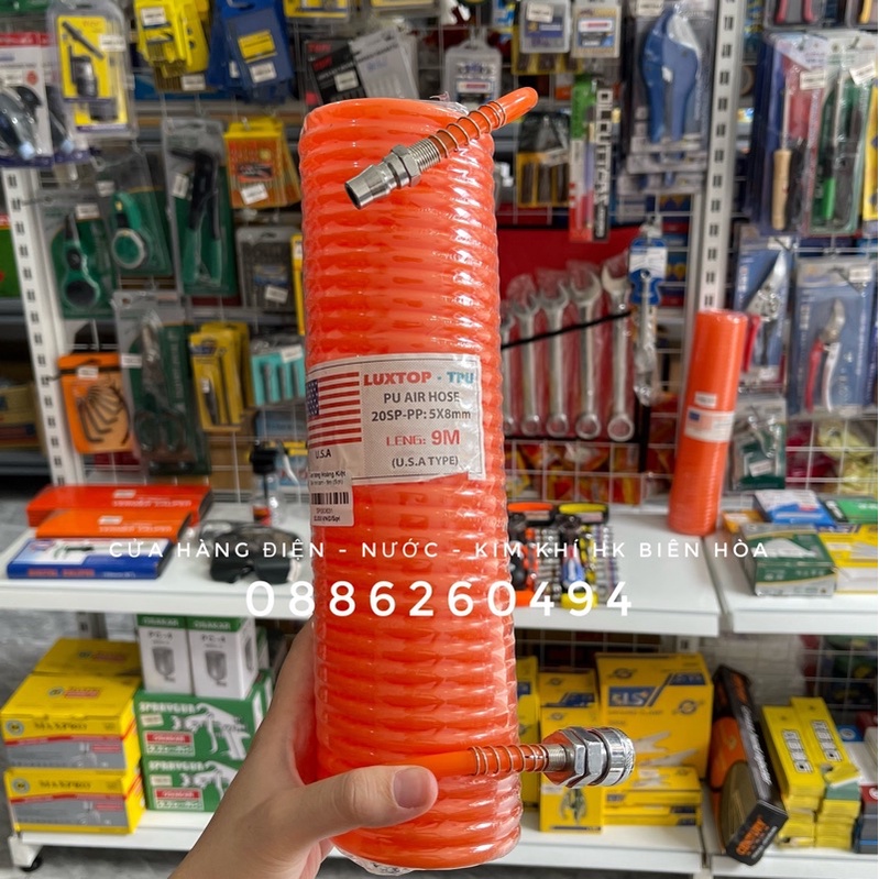 DÂY HƠI XOẮN CHO MÁY NÉN KHÍ LUXTOP