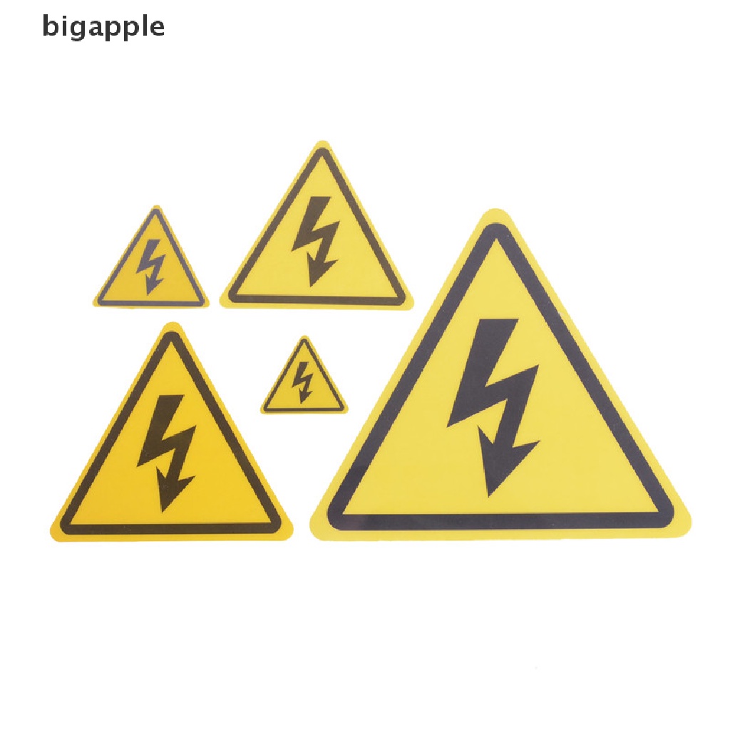 bigapple 2PCS Danger High Voltage Electric Warning Safety Label Sign Decal Sticker RDG