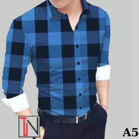 Áo Sơ Mi Nam Sọc Caro 💥 CAO CẤP💥Phong Cách Tân Thời Đại , Chất Lụa Hàn Mềm  Mại, Thoáng Mát Dvin_fashion