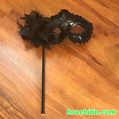 Mặt Nạ Mẫu Ren Bông Tay Cầm Dự Tiệc Hóa Trang Halloween