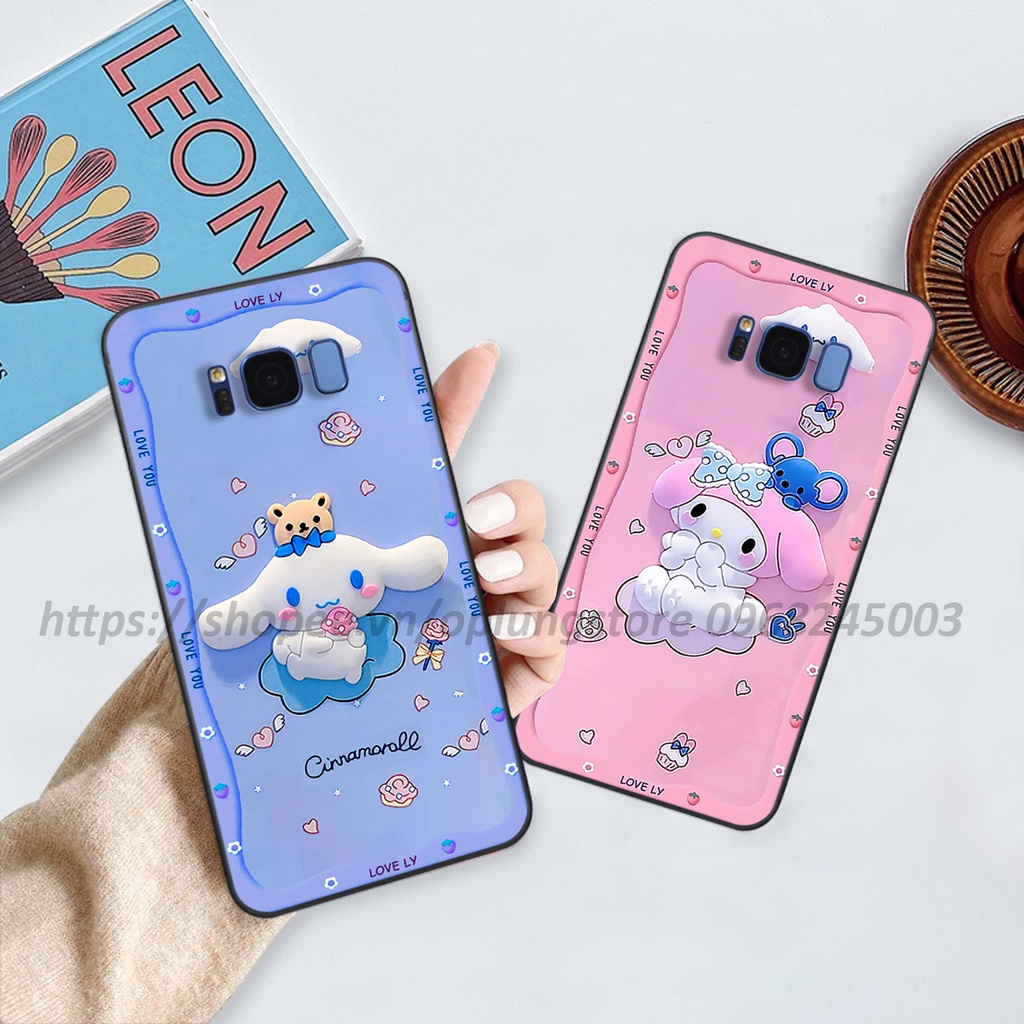 Ốp lưng Samsung S8 / S8 Plus / S8+ in hình 3D gấu cute cool ngầu giả nổi.