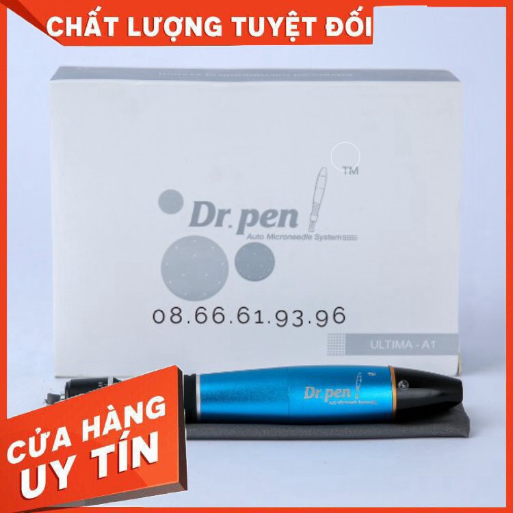 Máy phi kim_Máy cấy tảo _ lăn kim Dr Pen A1-W xanh tích điện 5.0_  Dr.pen Dr Pen phi kim nano cấy tảo cấy phấn A1  .  ..