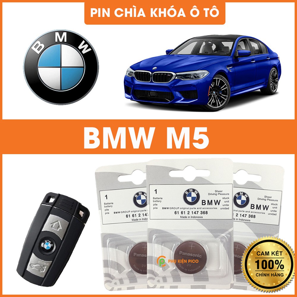 Pin chìa khóa ô tô BMW M5 chính hãng BMW sản xuất tại Indonesia 3V