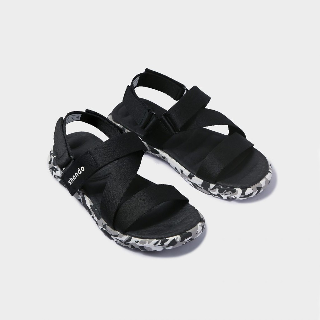 Giày Sandals SHONDO F6 Sport Đen Camo - F6S501