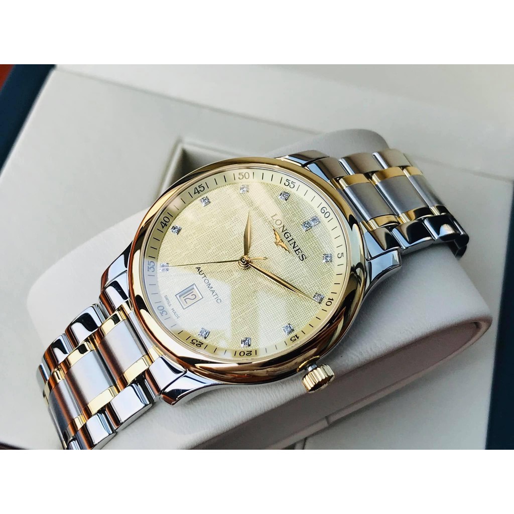 Đồng hồ nam chính hãng LONGlNES Master Collection Benzel 18k L2.628.5.38.7 - Máy Automatic Longines - Kính sapphire