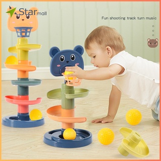 Đồ chơi tháp bóng lăn giáo dục sớm cho bé